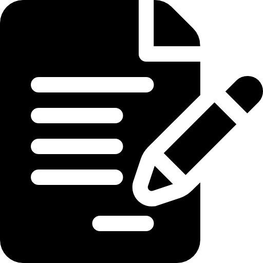 Contract writing register business icon