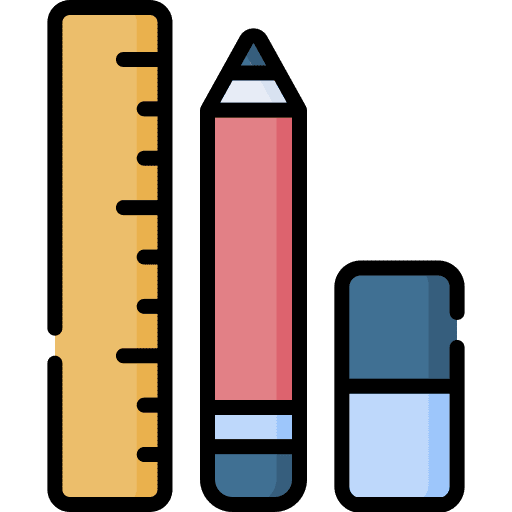 Stationery education draw rubber icon Stationery education draw rubber icon