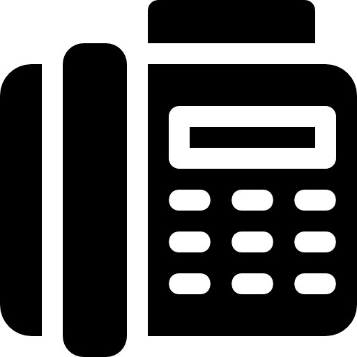 Fax communications telephone office material icon Fax communications telephone office material icon