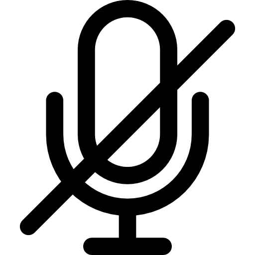Mute interface technology microphone icon