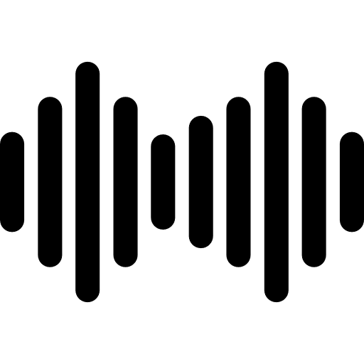 Sound waves music player electronic technology icon