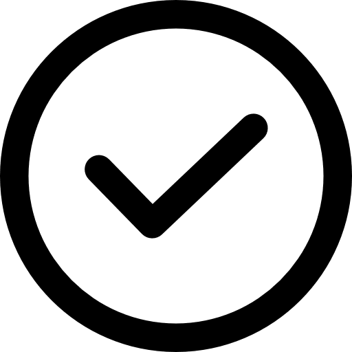 Tick apply checked ideal icon