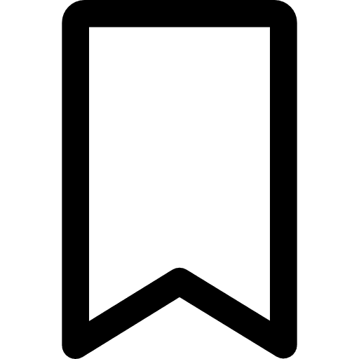 Bookmark saved interface bookmark icon