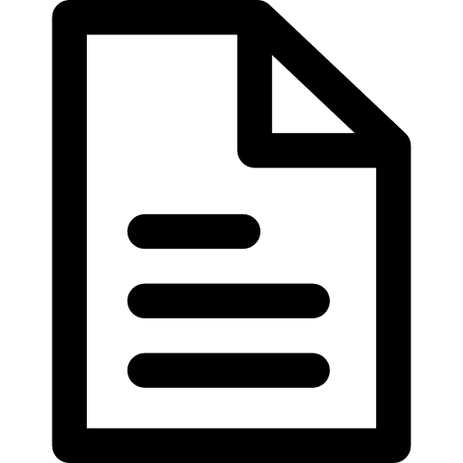 File document file interface icon