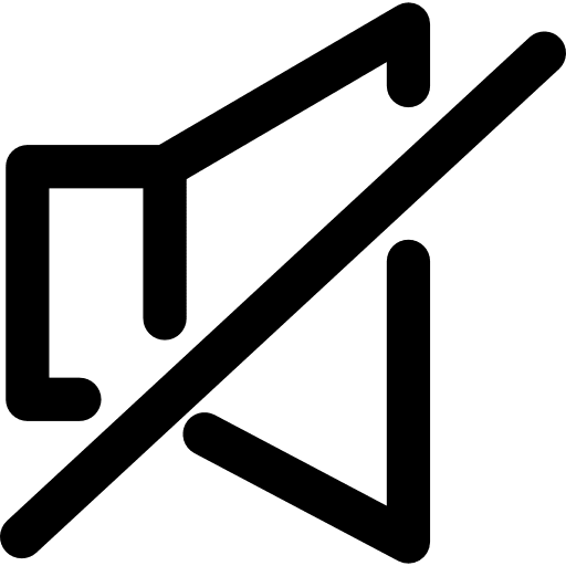 Mute mute audio interface icon