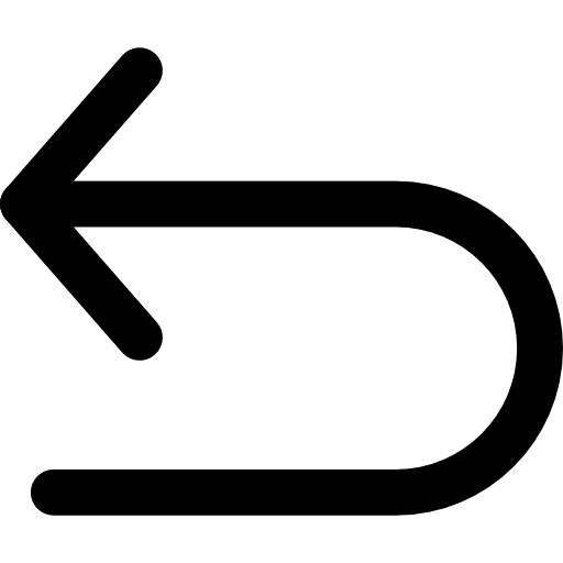 Undo orientation arrows back icon