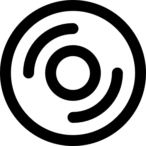 Dvd cd bluray music player icon