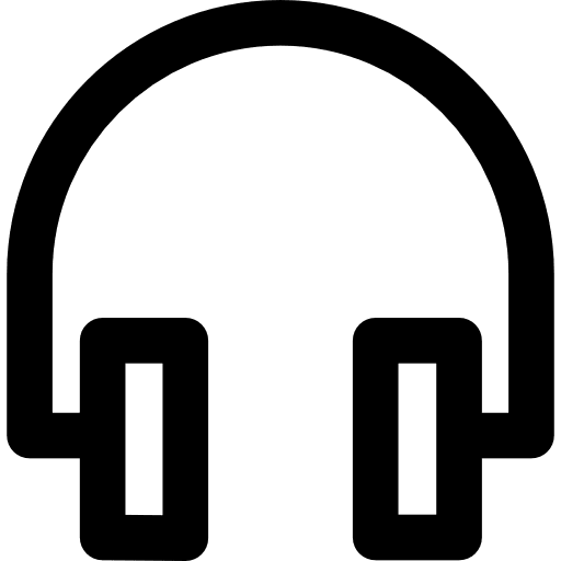 Headphones sound technology earphones icon