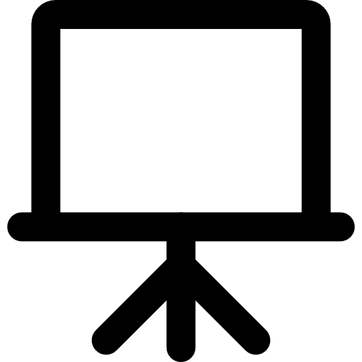 Board tools education projection icon