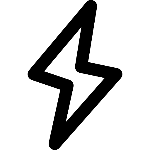 Flash thunder weather electrical icon