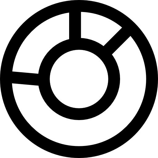 Pie chart stats marketing business icon