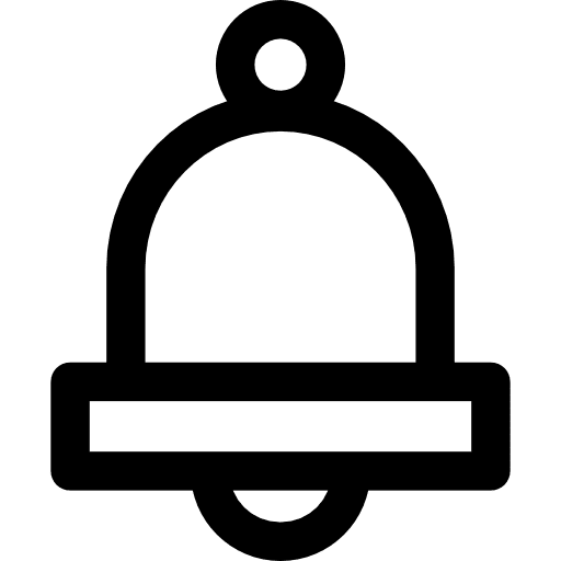 Alarm tools and utensils alarm bell icon