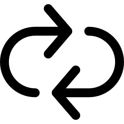 Repeat direction orientation interface icon