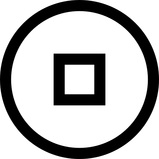 Stop multimedia music player video player icon