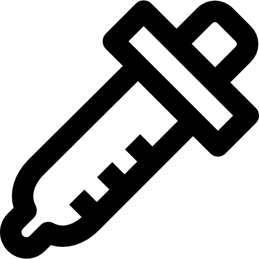 Dropper tools and utensils dropper dosage icon