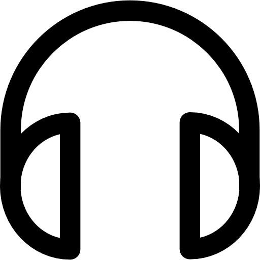 Headphones electronics earphones sound icon