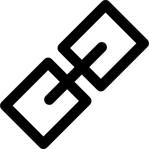 Link tools and utensils connection link icon