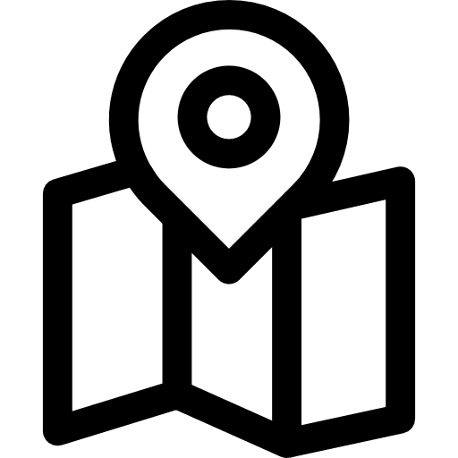 Map interface position geography icon