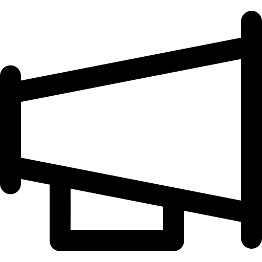 Megaphone loud mouthpiece advertising icon