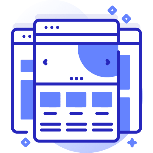 Landing page landing webpage portal icon