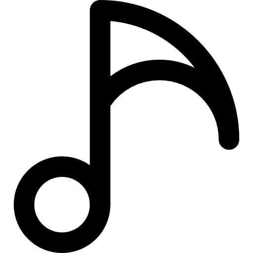 Music interface song musical note icon