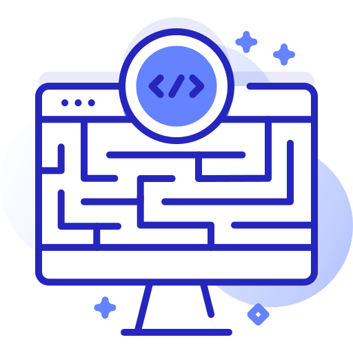 Development computer programming web page icon Development computer programming web page icon