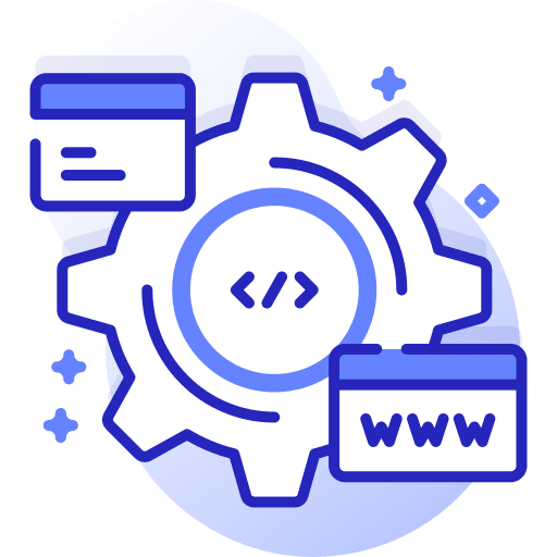 Development programmation gear code icon Development programmation gear code icon