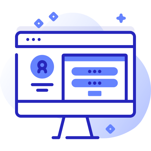 Login font size write monitor icon Login font size write monitor icon