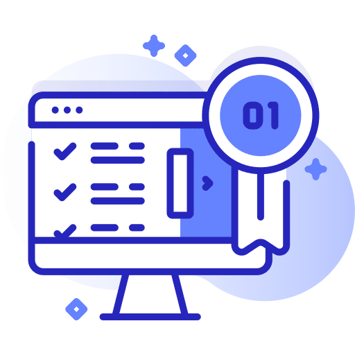 Quality monitor seo and web trophy icon Quality monitor seo and web trophy icon