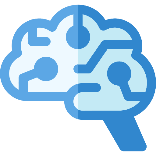 Artificial intelligence robotics electronics technology icon Artificial intelligence robotics electronics technology icon