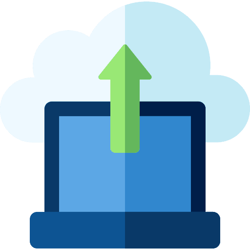Backup up arrow backup seo and web icon