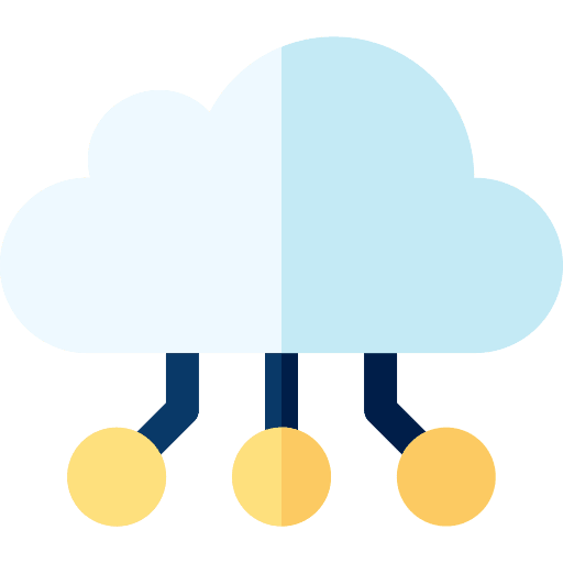 Cloud computing cloud data networking cloud storage icon
