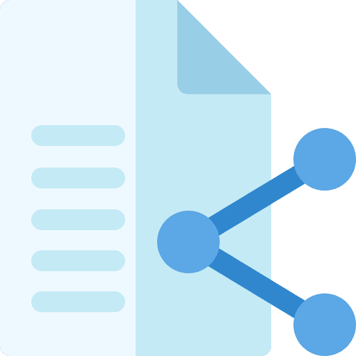 Sharing ui document files and folders icon