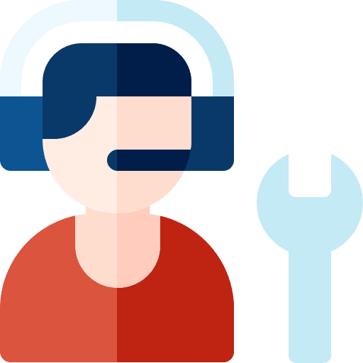 Technical support customer service agent help desk wrench icon Technical support customer service agent help desk wrench icon