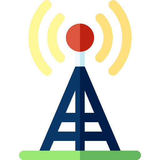 Antenna wireless connection tower connectivity icon Antenna wireless connection tower connectivity icon