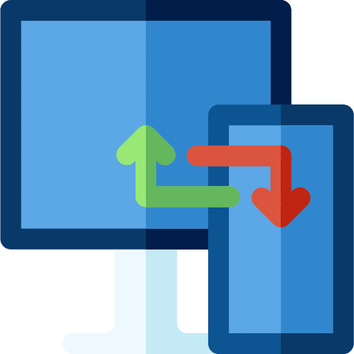 Data synchronization electronics data synchronization smartphone icon Data synchronization electronics data synchronization smartphone icon