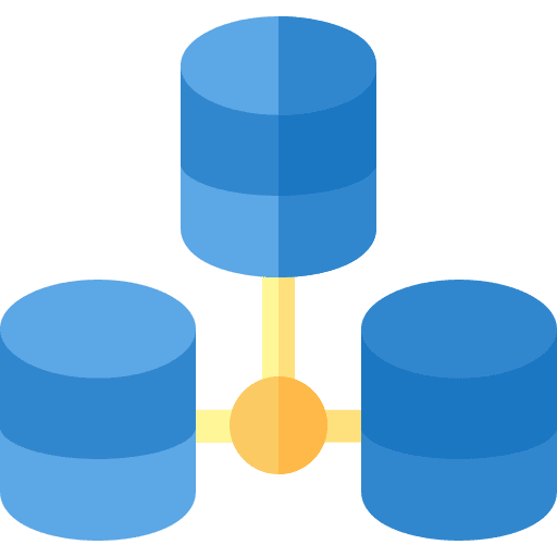 Database database multimedia storage icon Database database multimedia storage icon