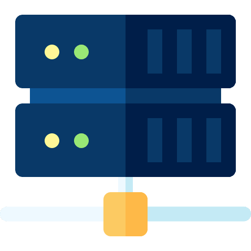 Hosting server multimedia hosting icon Hosting server multimedia hosting icon