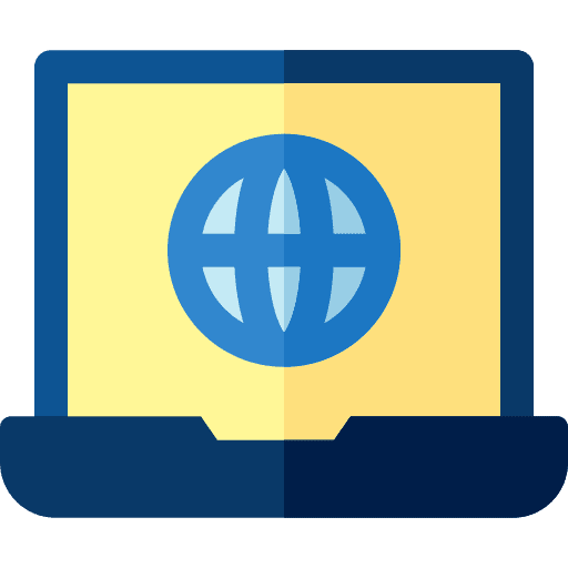 Internet web laptop screen icon Internet web laptop screen icon