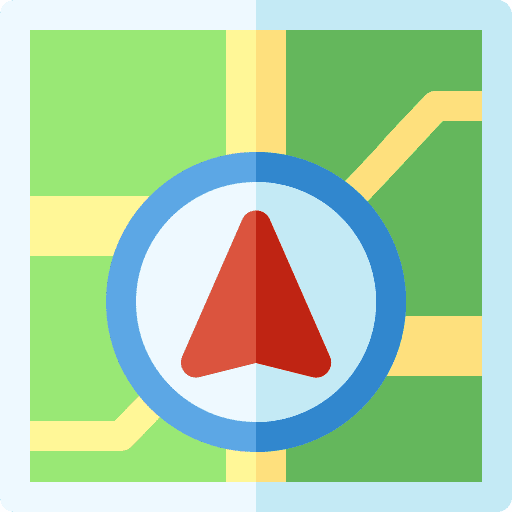 Navigation route orientation direction icon Navigation route orientation direction icon