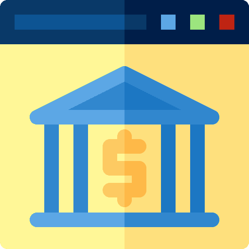Online banking internet online banking business and finance icon Online banking internet online banking business and finance icon