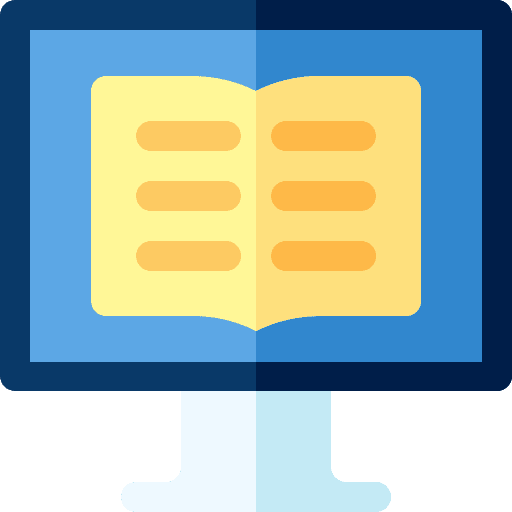 Online library electronics read education icon Online library electronics read education icon