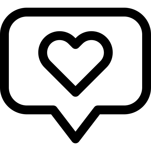 Like twitter like instagram like feedback icon