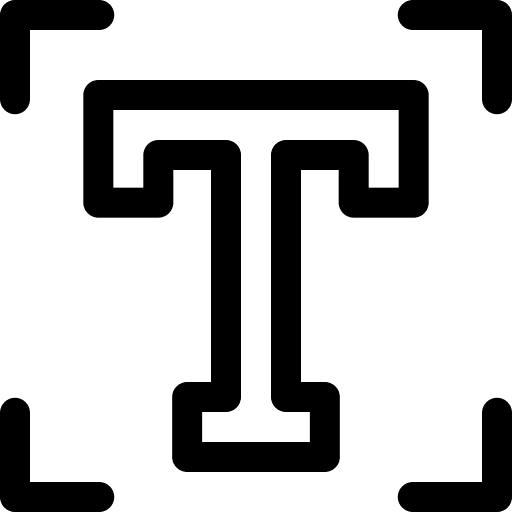 Text option text font icon