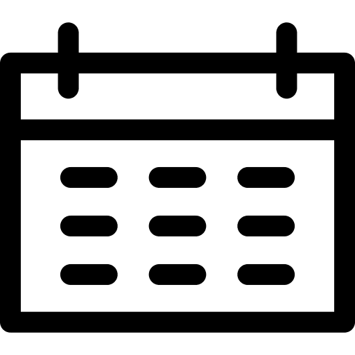 Calendar administration date time and date icon
