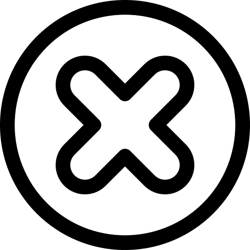 Cross sign multiply cross mark icon