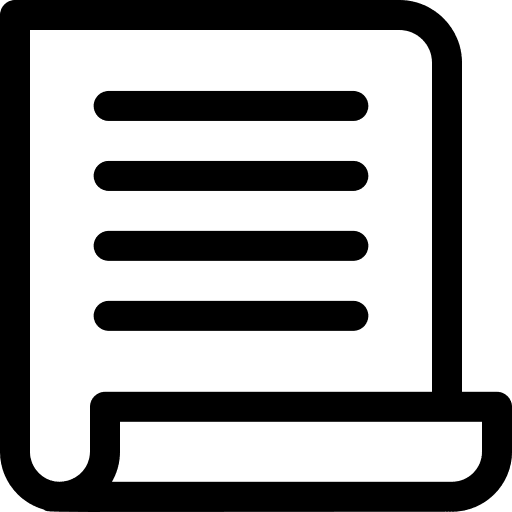 Document white paper archive text lines icon