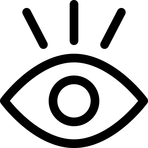 Eye vision visualization view icon