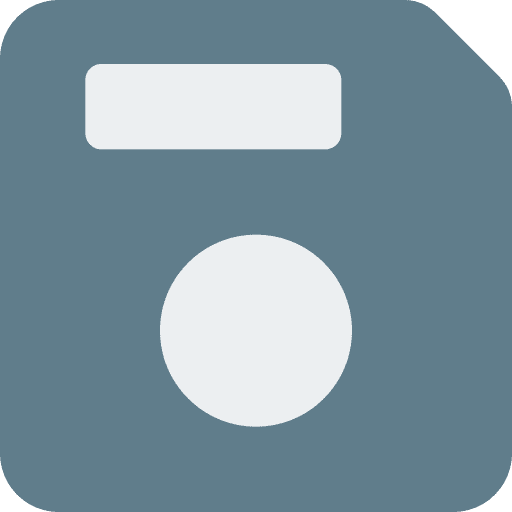 Floppy disk data storage ui icon