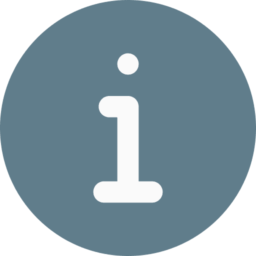 Info buttons about interface icon